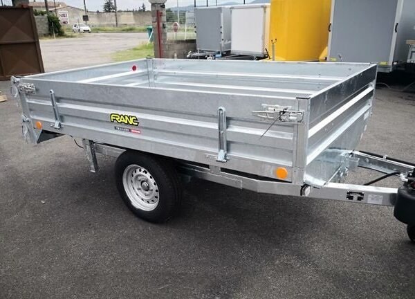 Remorque benne hydraulique Franc BRI 1 – 1300 kg – transport