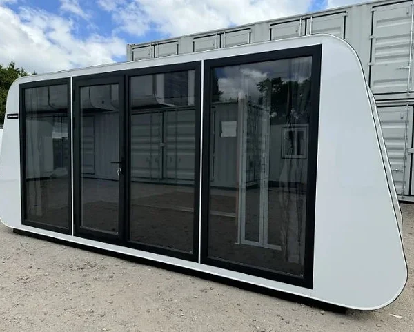 Conteneur habitable vitré 18 m² – 2 chambres